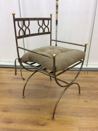 Кресло Виконт кованое цвет шоколад_0