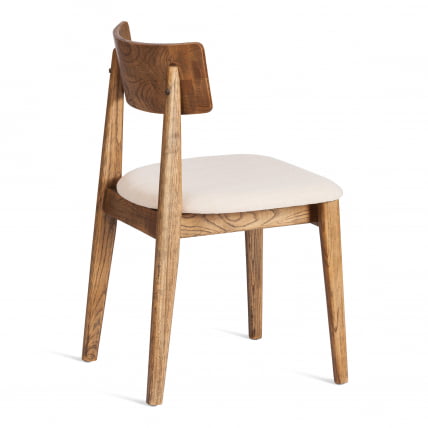 Стул ТХОР дерево вяз/ткань лен, груша№3/бежевый лен, 50х48х81,5 см / THOR_2