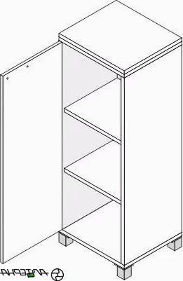 Шкаф для документов Л.Ш-3 левый Орех_0