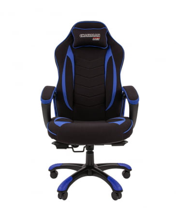 Кресло геймерское CHAIRMAN GAME 28 Синий-черный_1