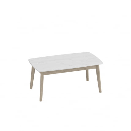 Стол журнальный Калгари 06 Дуб натуральный светлый-белый матовый_0