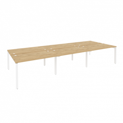 Рабочая станция на П-образном м/к ONIX O.MP-D.RS-6.3.8 Тиквуд Светлый/Белый_0