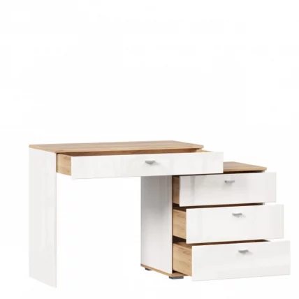 Стол туалетный комбинированный с зеркалом 890 Фиджи 012 Дуб Золотой Белый_6