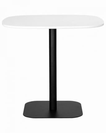Стол обеденный ДОБРИН ОТИС (белая столешница, черное основание) / DOBRIN OTIS_2