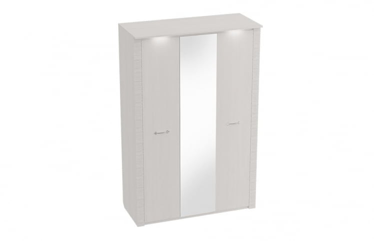 Шкаф 3-дверный Элана №10 Бодега Белая/Сандал матовый Белый_0