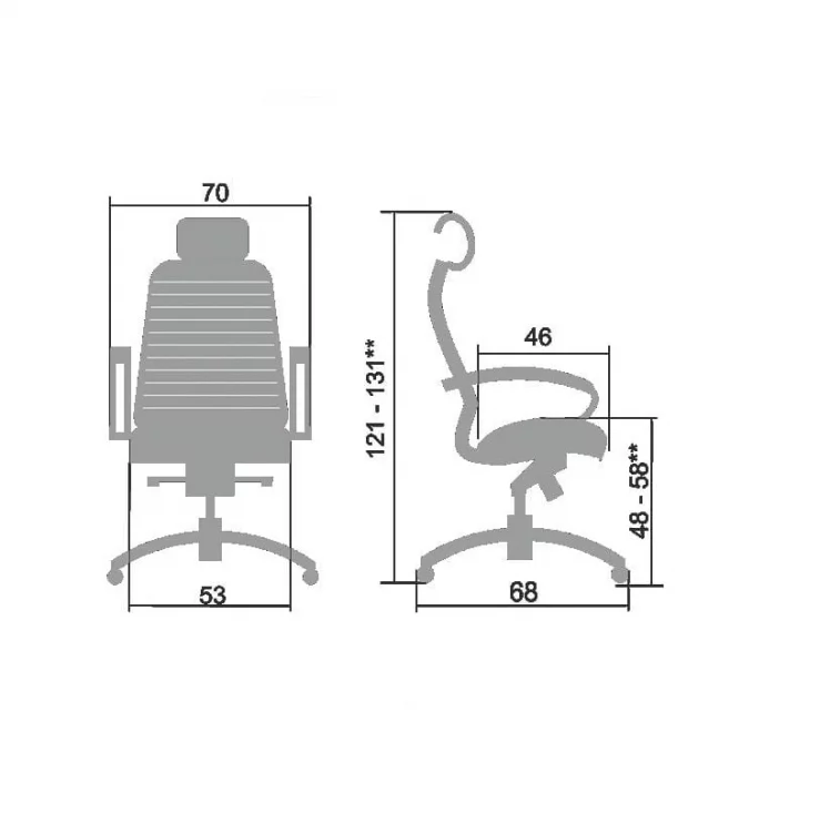 Кресло руководителя Samurai KL-2.04 Темно-бордовое_6