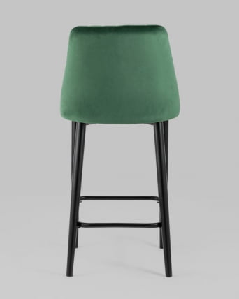 Стул полубарный Диего велюр Зеленый_4