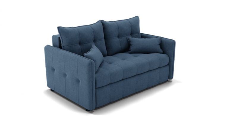 Диван Палермо (ЗР) Цвет фасада: Голубой; Тип: Прямой; Материал фасада: Металл/Велюр_0