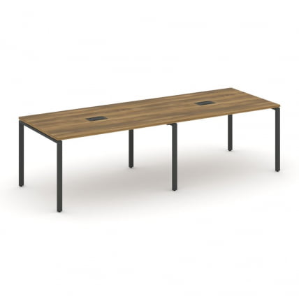 Стол переговорный (2 столешницы) CONCEPT CN.PRG-024 Сандал Янтарный Антрацит_0