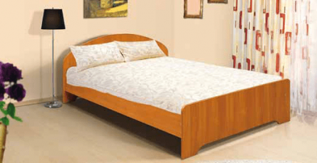 Кровать 1600 х 2000 с низкой ножной спинкой Дуб молочный_0