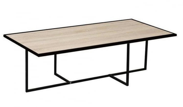 Стол журнальный с рамкой Скарлетт 11 Черный Дуб сонома_0