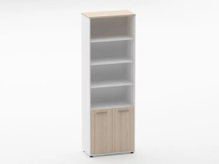 Шкаф 5 широкий верх открытый, низ закрытый Deka 10.23.111 Туя/Белый_0