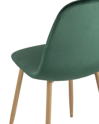 Комплект из четырех стульев Валенсия СН велюр темно-зеленый 4 шт / SN_6