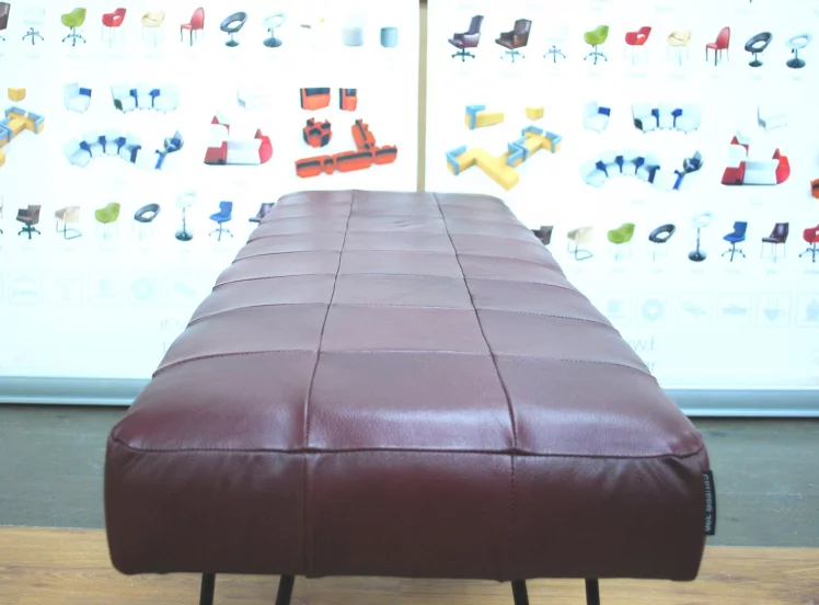 Банкетка Лейд 1200кс400 натуральная кожа бордовая / 1200x400_2