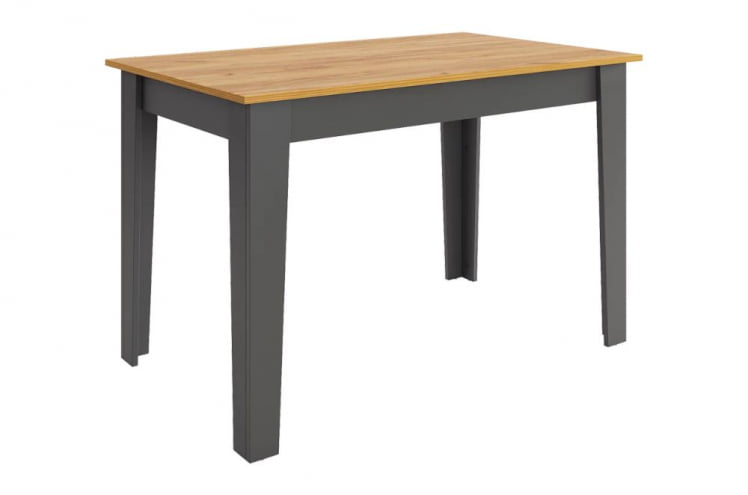 Стол обеденный раздвижной Цезарь дуб крафт золотой/графит_0