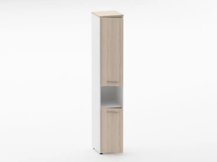 Шкаф 5 узкий закрытый, с нишей Deka 10.23.15Л Туя/Белый_1