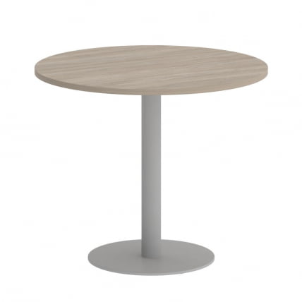 Стол журнальный круглый HOME OFFICE VR.SP-5-90.1 Дуб Аттик/Серый металл_0