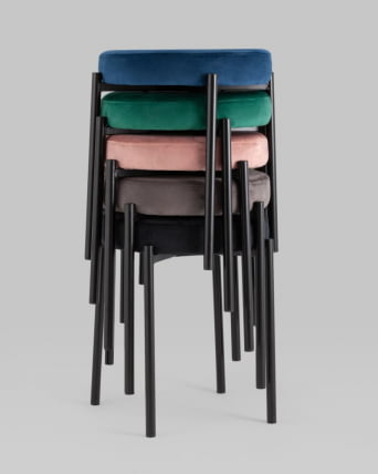 Табурет Рио велюр Темно-серый_5