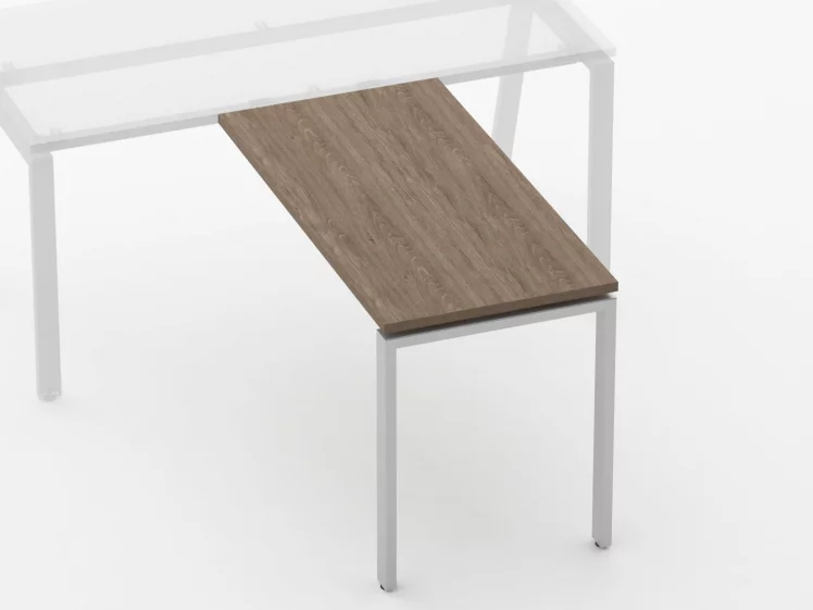 Брифинг-приставка для стола на Л-обр.опорах Deka 73.10.12 Дуб Верцаска_1