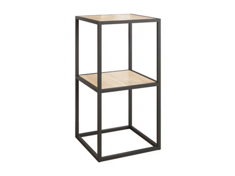 Стеллаж Лофт LMN-04 Черный муар-дуб сонома_0
