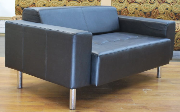 Диван двойной БруноNZ кожа Черный_0