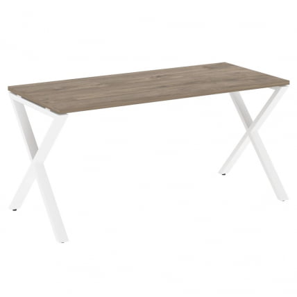 Стол рабочий LOFT VR.L-SRX-4.7 Металл белый Тиквуд темный_0