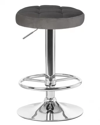 Табурет барный DOBRIN BRUNO Серый велюр MJ9-75_0