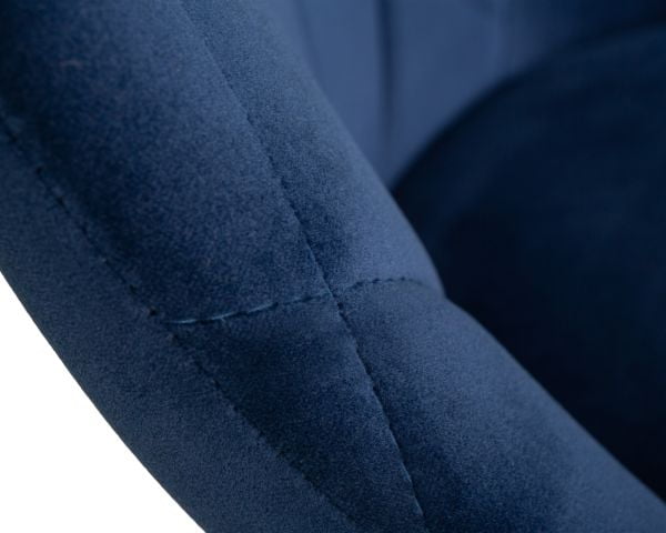 Стул барный ДОБРИН ЛОГАН БЛАCК (синий велюр (МДЖ9-117)) 2 шт / DOBRIN LOGAN BLACK (MJ9-117))_8