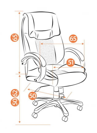 Кресло руководителя Oreon Черный 36-06_5