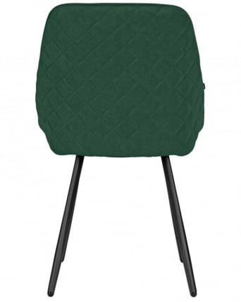 Стул обеденный DOBRIN STELLA (ЭМАЛЬ ЧЕРНЫЙ МУАР велюр Catania Izumrud)_2