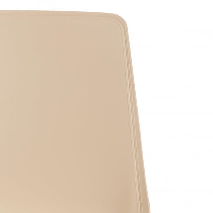 Стул GENIUS (mod 75) металл/пластик, 46x56x84cм, бежевый/коричневые ножки_8