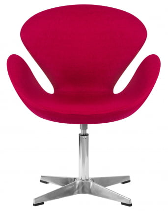 Кресло дизайнерское DOBRIN SWAN Бордо ткань AF5_5