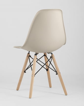 Стул Еамес Стиле ДСВ бежевый (разборный каркас) / Eames Style DSW_8