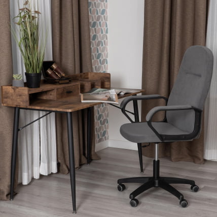 Кресло LEADER (22) велюр, серый, 29_12