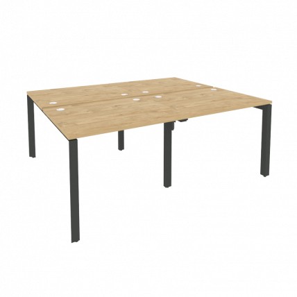 Рабочая станция на П-образном м/к ONIX O.MP-D.RS-4.1.8 Тиквуд Светлый/Антрацит_0