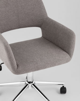 Стул офисный ROSS рогожка темно-серый_6