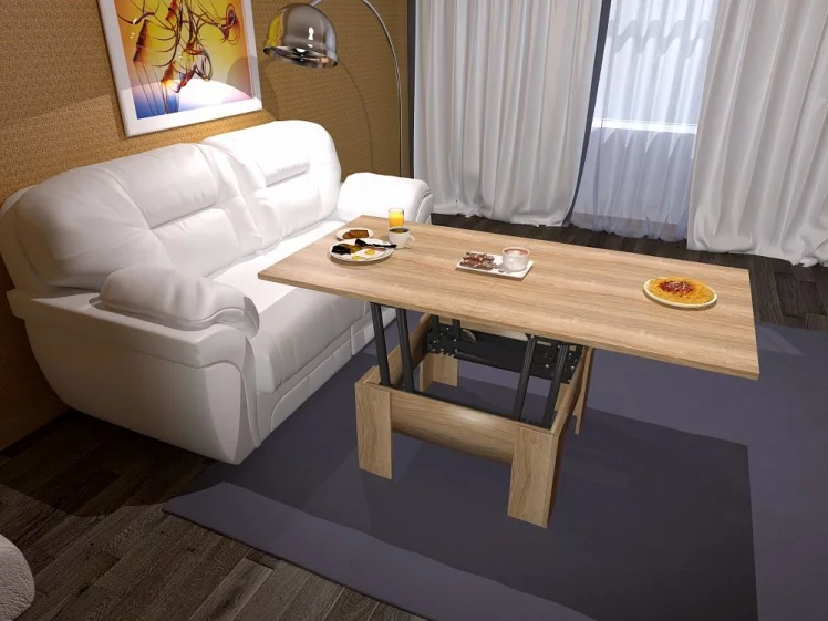 Стол-трансформер СТ 80-06 Дуб сонома_1