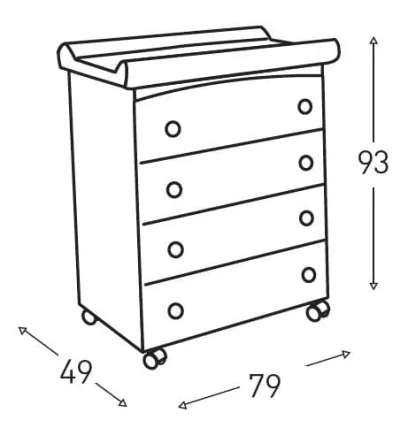 Комод Micuna Sabana пеленальный B-970 chocolate матрасик beige bears_3