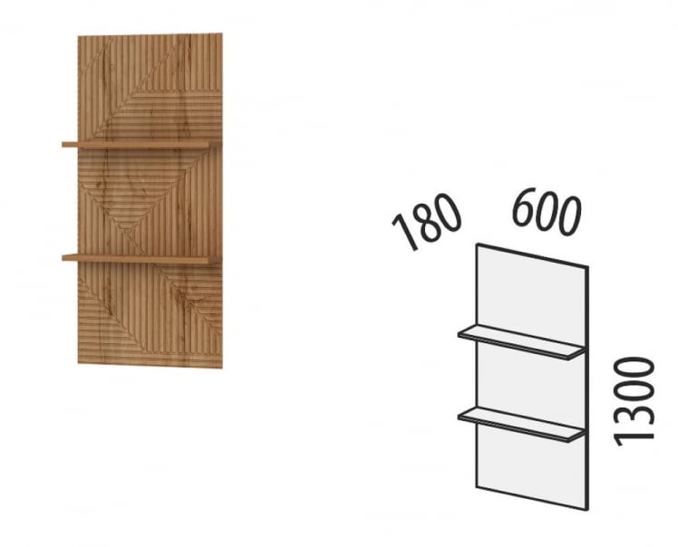 Полка навесная Монако 605.25_6