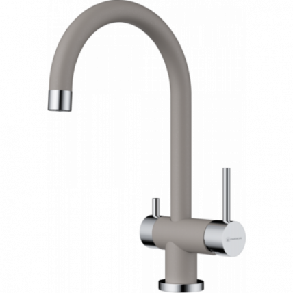 Смеситель Омоикири Йамадэ-Гр Латунь/Гранит/Ленинград Грей / Omoikiri Yamada-Gr Латунь/Гранит/Leningrad Grey_0