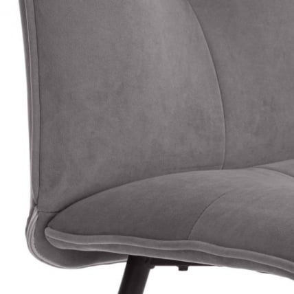 Стул обеденный Sweet LT, велюр, серый/черный, 29, 41х55х88 см_9