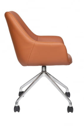 Кресло офисное МГ-24 В ХРОМ ПАУК 4 ЛУЧА_2