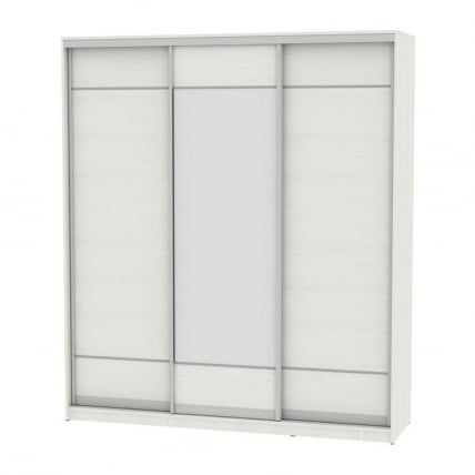 Шкаф-купе B-230х200х60-2(ВД-D7D8D7)_0