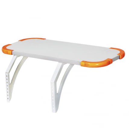 Полка навесная с проставкой Polka_bz 3/550 Белая Оранжевая_0