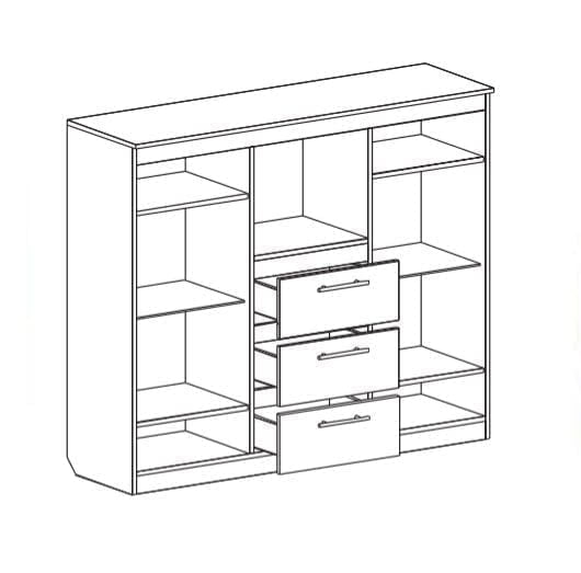 Комод с баром Элана Дуб сонома_1