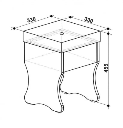 Пуфик Виктория-1 Пуф Дуб Сонома_2
