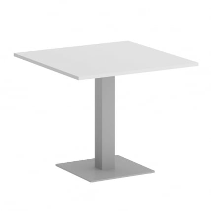 Стол журнальный квадратный HOME OFFICE VR.SP-5-90.2 Белый Бриллиант/Серый металл_0