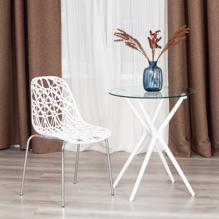 Стол PARNAVAZ (mod. 29) пластик/стекло, 60 x 60 x 70,5 см, White (белый) 11954_4