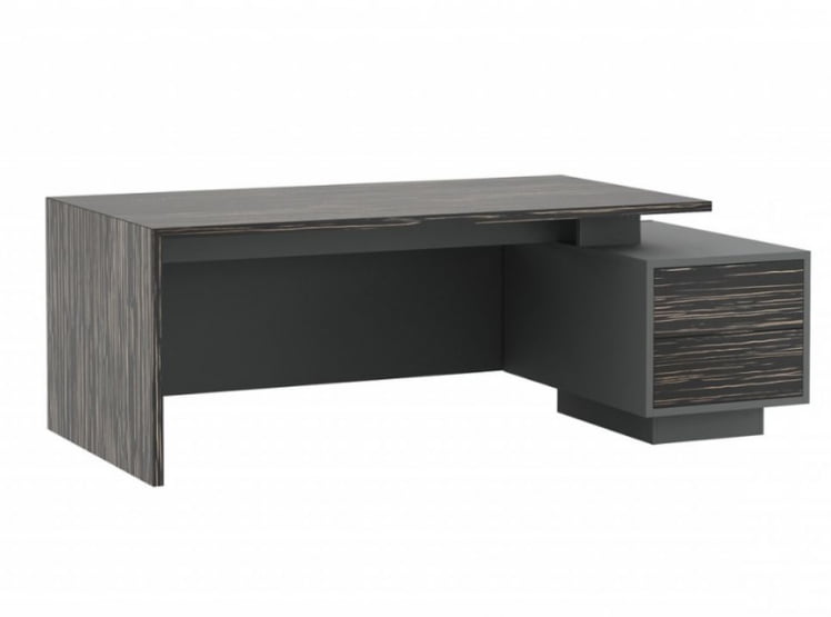 Стол письменный на опорной тумбе DALI DLI37210212 Эбен Антрацит_1