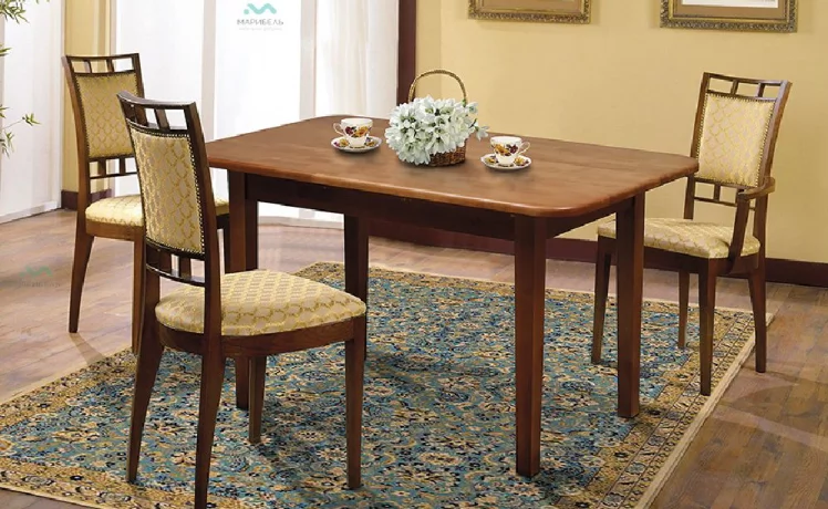Стол обеденный массив Орех темный (1400)_0